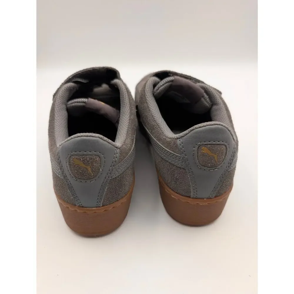 PUMA Women's Vikky Platform Velcro Sneaker Suede Size 7.5